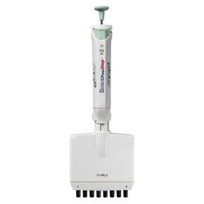 LTS Compatible Pipette, Diamond PosiStop, Fully Autoclavable, 8-Channel Pipettor, Adjustable Volume, 10-100ul, Green