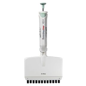 LTS Compatible Pipette, Diamond PosiStop, Fully Autoclavable, 12-Channel Pipettor, Adjustable Volume, 30-300ul, Yellow