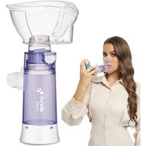 Inhaler Spacer for Adults, Spacer for Inhaler with Liquid Silicone Mask, Enhanced Medication Delivery, Anti-Static Chamber, Durable Design, Easy to Use