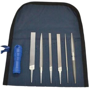 Grobet USA Precision File Set of 6 with handle