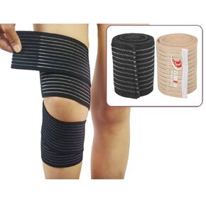 Knee Elastic Bandage, Knee Wraps, Knee Pads, Knee Elastic Bandage Protection Sleeve Bandage Gym Knee Support Strap, Lifting Weights, Fitness and Lifting, one Size fits All, 1 Piece(Black)