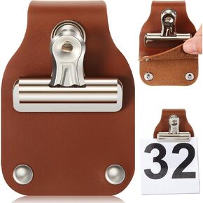 Abbylike Livestock Show Number Holder Leather Show Holder Horse Show Number Holder, 3.94 x 2.64 Inches