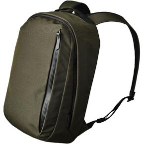 ALPAKA Metro Backpack - Compact EDC Laptop Backpack - Internal and External Pockets Store Your Must-Haves - Made with Recycled Weatherproof Axoflux Black 300D Fabric
