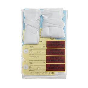 Medline Adult Shroud Pack with ID Tags, Size XL, 72" x 108", Ideal for Funeral Homes