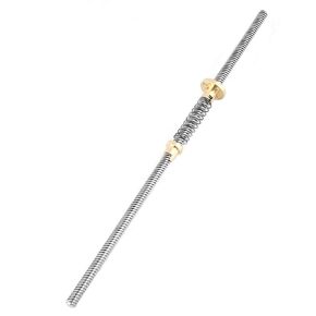T8 Threaded Rod Screw T8 Screw 365mm T8 Leadscrew with Anti Backlash, Spring Loaded Stainless Steel Nut for 3D Printer(300mm)
