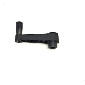 4"" Nylon Crank Handle Drill Press Revolving Handle with Round or Square Installation Hole Smooth 360 Degree Operation for Industry Lathe Milling Grinding Machine (Round Hole 12x100), Black