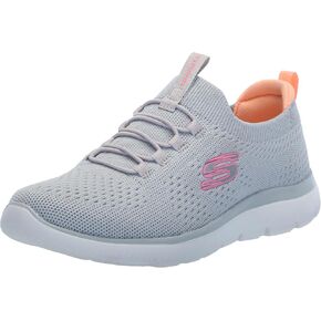Skechers Sport Women's Summits Sneaker, Black/Fuchsia, 9.5 W