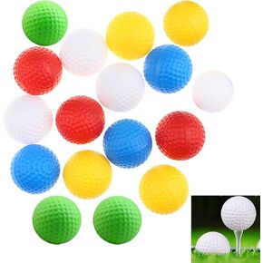 Practice Golf Balls 24/40 Pack Plastic Golf Balls Colored Golf Practice Balls for Backyard, 41mm Training Balls Realistic Feel Limited Flight for Men Women Kids Golf Accessories Gifts Indoor Outdoor