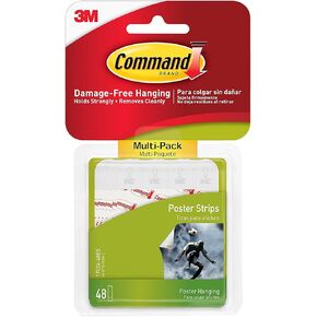 Command 6-packages of Poster Strips, Decorate Damage-Free, 288 strips total, Indoor Use (17024-48ES)