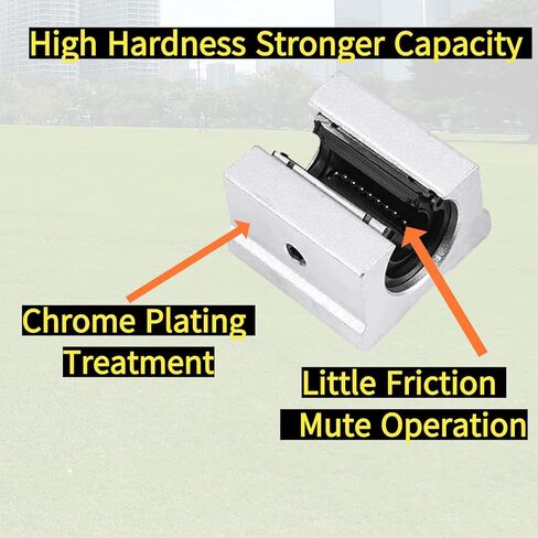 2 قطعة دليل عمود الحركة الخطية 20 مم × 1000 مم مجموعة شرائح تحمل خطية مع 4 قطع محامل كتلة SCS20UU + 4 قطع دعم السكك الحديدية الألومنيوم SK20 مجموعة الحركة الخطية مجموعات أجزاء CNC للطابعة ثلاثية الأبعاد، DIY، CNC in Kuwait
