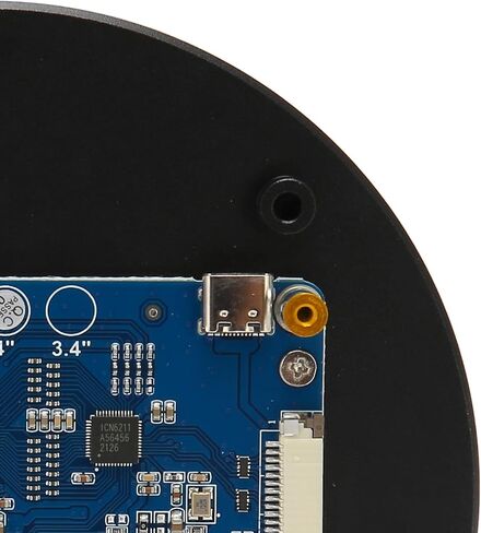 شاشة لمس دائرية، 4 بوصة بدقة 720 × 720 بكسل، تحكم باللمس سعوي 10 نقاط، شاشة LCD شفافة DSI مع تصفيح كامل لـ 4B 3B 3A CM3+ 4 in Saudi Arabia