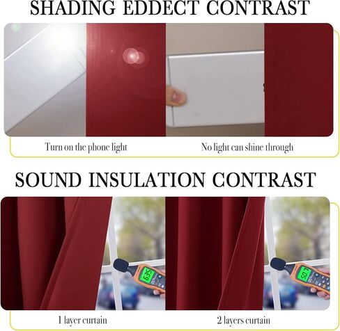 NICETOWN 100% Blackout Warm Curtain Panels for Winter, Thermal Insulated Lined Curtains for Nursery Room, Noise Reducing and Cold Blocking Drapes for Kis' Room Windows (Set of 2, Sea Teal, W42 x L63) in Saudi Arabia