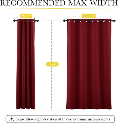 NICETOWN 100% Blackout Warm Curtain Panels for Winter, Thermal Insulated Lined Curtains for Nursery Room, Noise Reducing and Cold Blocking Drapes for Kis' Room Windows (Set of 2, Sea Teal, W42 x L63) in Saudi Arabia