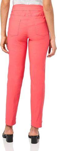 SLIM-SATION Women's Wide Band Pull on Solid Plain Weave Ankle Pant in Saudi Arabia