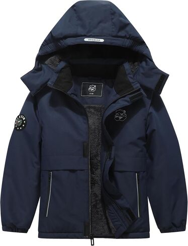 Kid's Waterproof Ski Jacket Warm Winter Coat Boys Snowboarding Jackets Outdoor in Saudi Arabia