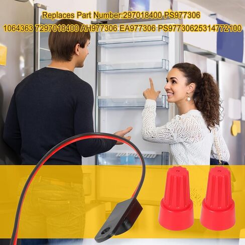 297018400 استبدال مستشعر درجة حرارة الفريزر، متوافق مع ثلاجة الفريزر الثرمستور إلكترولوكس فريجيدير، استبدل 297018400,25314772100,25314772100 in Kuwait