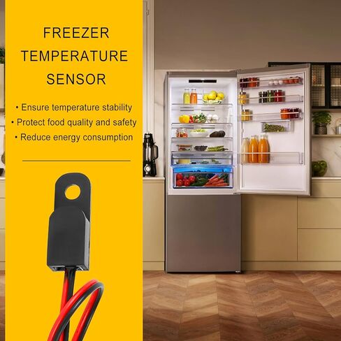 297018400 استبدال مستشعر درجة حرارة الفريزر، متوافق مع ثلاجة الفريزر الثرمستور إلكترولوكس فريجيدير، استبدل 297018400,25314772100,25314772100 in Kuwait