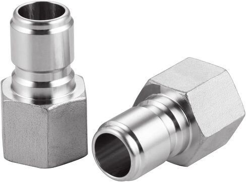 مجموعة قطع الاتصال السريع من الفولاذ المقاوم للصدأ، مجموعة موصلات تخمير منزلية 1/2 بوصة (ذكر بارب/أنثى MPT) in Kuwait