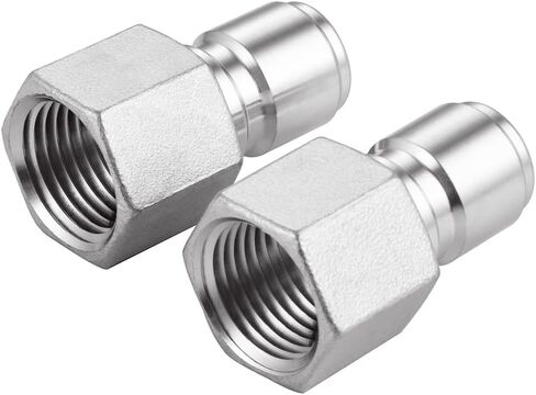 مجموعة قطع الاتصال السريع من الفولاذ المقاوم للصدأ، مجموعة موصلات تخمير منزلية 1/2 بوصة (ذكر بارب/أنثى MPT) in Kuwait