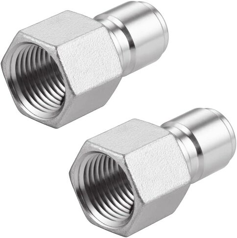 مجموعة قطع الاتصال السريع من الفولاذ المقاوم للصدأ، مجموعة موصلات تخمير منزلية 1/2 بوصة (ذكر بارب/أنثى MPT) in Kuwait