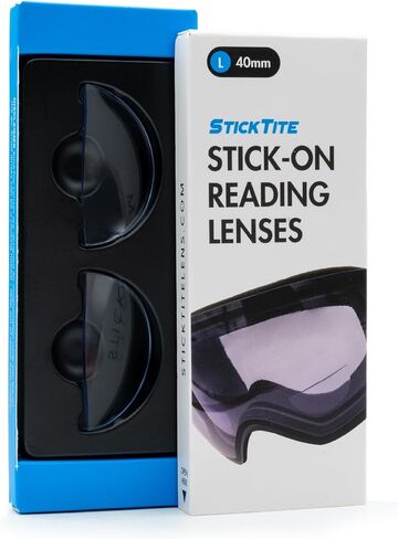 StickTite - عدسة ثنائية البؤرة كبيرة مقاس 40 مم تعمل على تحويل نظارات التزلج وأقنعة الغوص على الفور إلى نظارات ثنائية البؤرة مكبرة in Saudi Arabia