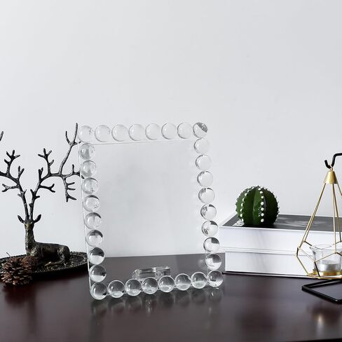 Crystal 5x7Inch Picture Frame Decor, Wedding Frame Tabletop Display, Display Pictures 5''x 7'', Comes with Gift Box in Saudi Arabia