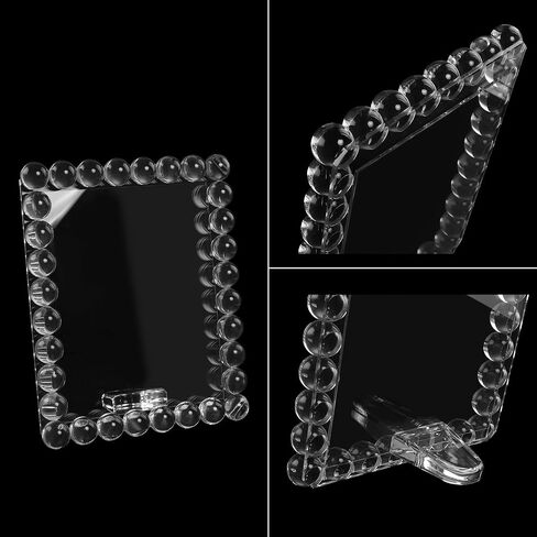 Crystal 5x7Inch Picture Frame Decor, Wedding Frame Tabletop Display, Display Pictures 5''x 7'', Comes with Gift Box in Saudi Arabia