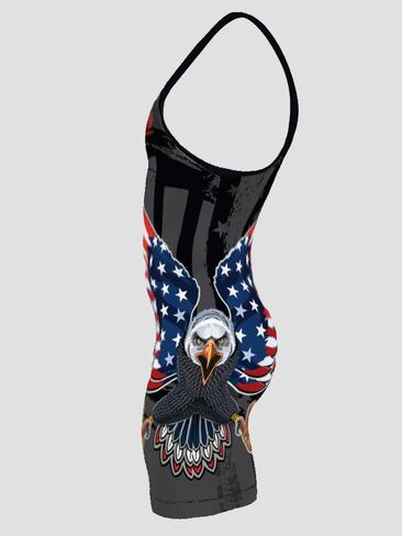 GO EARN IT للرجال American Eagle/Black Flag Singlet - مصارعة الشباب الفردية والرجال المصارعة الفردية in Saudi Arabia