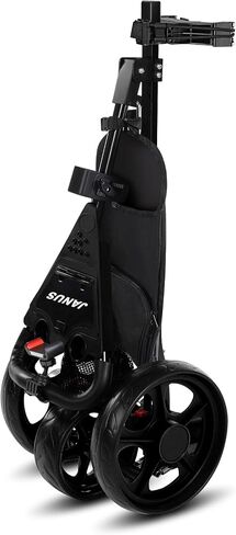 JANUS Golf cart, Foldable Golf Push cart, Golf Bag cart, Golf Pull cart with Phone Holder and Storage Bag. Golf Caddy had Large Wing or Small Wing, can be Suitable for Golf Bags of Different Sizes. in Saudi Arabia