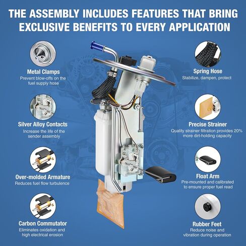 BDFHYK Fuel Pump Module Assembly E8937m 2007-2011 For Toyota Camry L4 2.5l & L4 2.4l 2007 2008 2009 2010 2011 in Saudi Arabia