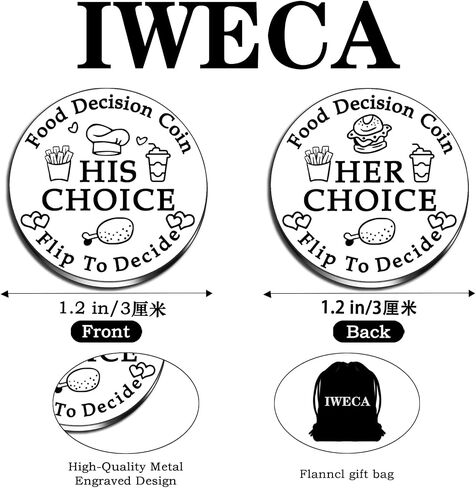 Coin for Women Men Stainless Steel Double Sided Coin Funny Valentines Gifts for Her Him in Saudi Arabia