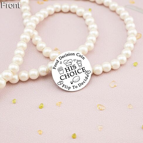 Coin for Women Men Stainless Steel Double Sided Coin Funny Valentines Gifts for Her Him in Saudi Arabia