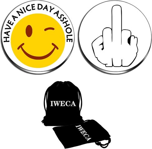 Coin for Women Men Stainless Steel Double Sided Coin Funny Valentines Gifts for Her Him in Saudi Arabia