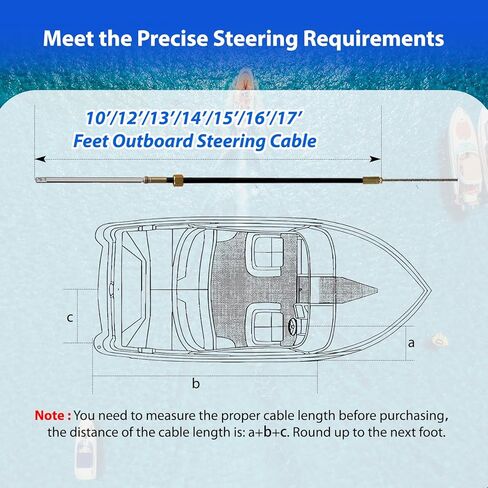 نظام التوجيه الخارجي الجديد، طقم توجيه ميكانيكي للقارب الدوار، 12 بوصة/13 بوصة/14 بوصة/15 بوصة/16 ​​بوصة/17 بوصة، كابل توجيه خارجي، نظام توجيه توربيني in Kuwait