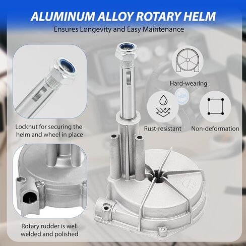 نظام التوجيه الخارجي الجديد، طقم توجيه ميكانيكي للقارب الدوار، 12 بوصة/13 بوصة/14 بوصة/15 بوصة/16 ​​بوصة/17 بوصة، كابل توجيه خارجي، نظام توجيه توربيني in Kuwait