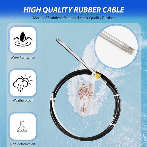 نظام التوجيه الخارجي الجديد، طقم توجيه ميكانيكي للقارب الدوار، 12 بوصة/13 بوصة/14 بوصة/15 بوصة/16 ​​بوصة/17 بوصة، كابل توجيه خارجي، نظام توجيه توربيني in Kuwait