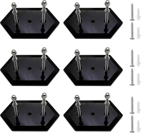 UOIENRT 6Pcs Skateboard Wall Mount Skateboard Hanger, Metal Skate Board Mount for Skateboard Deck Display and Storage in Saudi Arabia