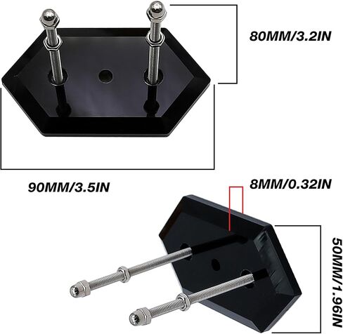 UOIENRT 6Pcs Skateboard Wall Mount Skateboard Hanger, Metal Skate Board Mount for Skateboard Deck Display and Storage in Saudi Arabia