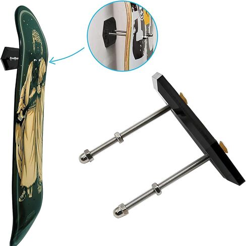 UOIENRT 6Pcs Skateboard Wall Mount Skateboard Hanger, Metal Skate Board Mount for Skateboard Deck Display and Storage in Saudi Arabia