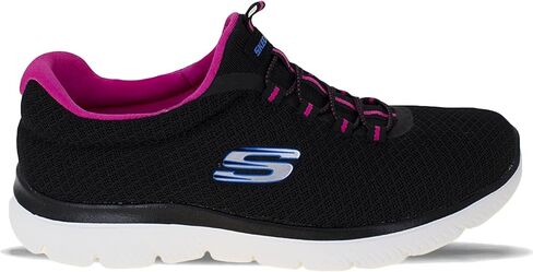 Skechers Sport Women's Summits Sneaker, Black/Fuchsia, 9.5 W in Saudi Arabia