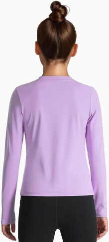 HASMES Gilrs Long Sleeve Athletic Shirts Active Quick Dry Lightweight Clothes Kids Teens Sports Tees Yoga Basic Tops in Saudi Arabia
