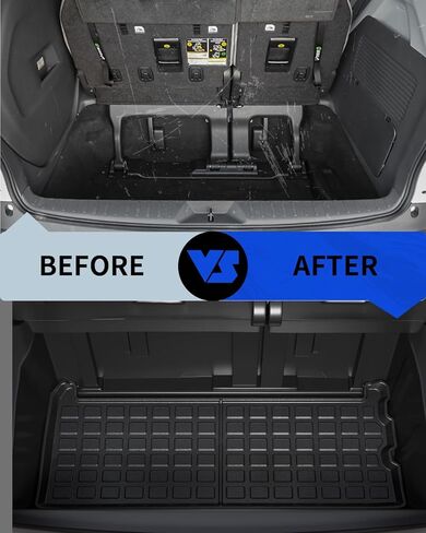 Rongtaod Cargo Mat متوافق مع 2021-2024 Toyota Sienna Trunk Mat Trunk Liner TPE جميع الأحوال الجوية بطانة البضائع غطاء المقعد الخلفي حامي 2023 ملحقات Sienna (مسند الظهر + حصيرة الجذع) in Kuwait