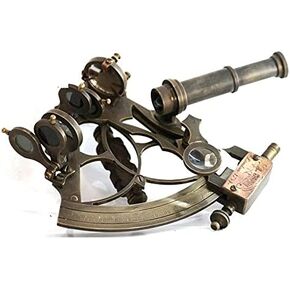 CH (مع الجهاز) آلة السدس البحرية النحاسية مقاس 3.5 بوصة | السداسية البحرية العتيقة | آلة السدس النحاسية in Kuwait