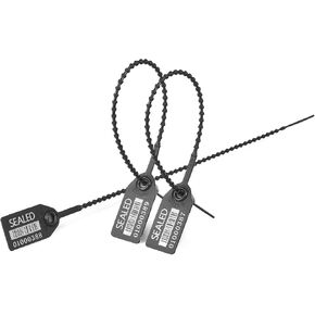 500 Green Plastic Barcode Seals, Sequentially Serial Plastic Tamper Seals Security Tags, Numberd Zip Ties Pull-Tite Security Seals, Tamper Proof Tags Plasic Locks for Fire Extinguishers