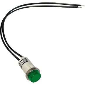 Sherco-Auto Universal 12V Red Incandescent Indicator Light - Mounting Diam. 1/2" - 5 Pack