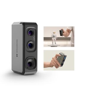 3D Scanner for 3D Printer with 0.01mm Accuracy, 24-bit Color Camera, 10FPS Scanning Speed, Anti-Shake Scan 3D Model Scanner for Android/iOS/Win10/MacOS-Seal Standard Package