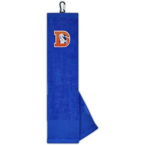 WinCraft Team Effort LE Face/Club Tri-Fold Embroidered Towel NFL Denver Broncos