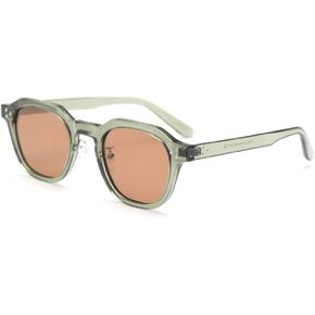TR90 Polarized Sun Glasses for Women Mens Square Polygon Retro Vintage Sunglasses Thick Frame Luxury Brand Design Eyewear, black, Medium