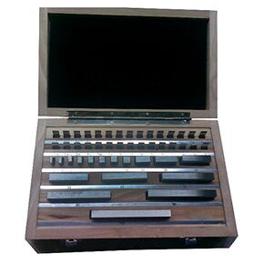 HHIP 4101-1042 87 Piece Metric Rectangular Gage Block Set, JIS 2 Grade, Steel