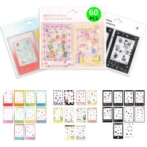 2x3 Photo Border Stickers for FujiFilm Instax Mini 12/11/9/8/7+/99/90 EVO Instant Camera 3 inch Film - Multicolor 60 pcs